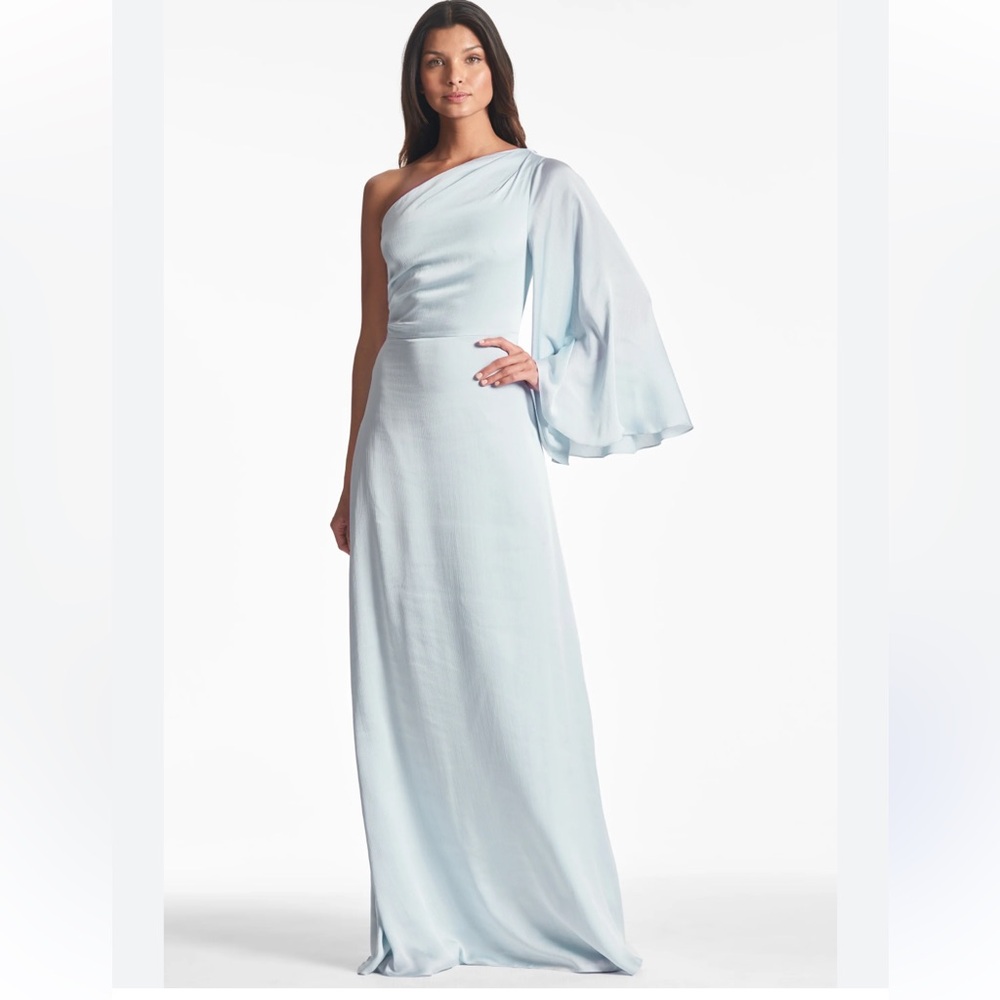 Sachin + Babi Light Blue One-Shoulder Maxi Dress